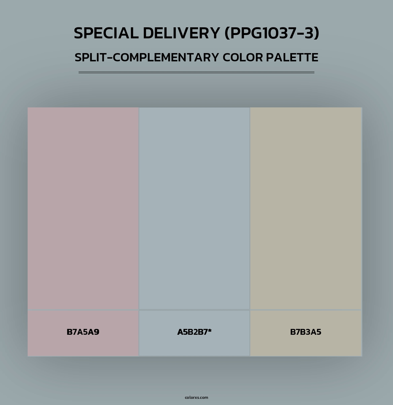 Special Delivery (PPG1037-3) - Split-Complementary Color Palette