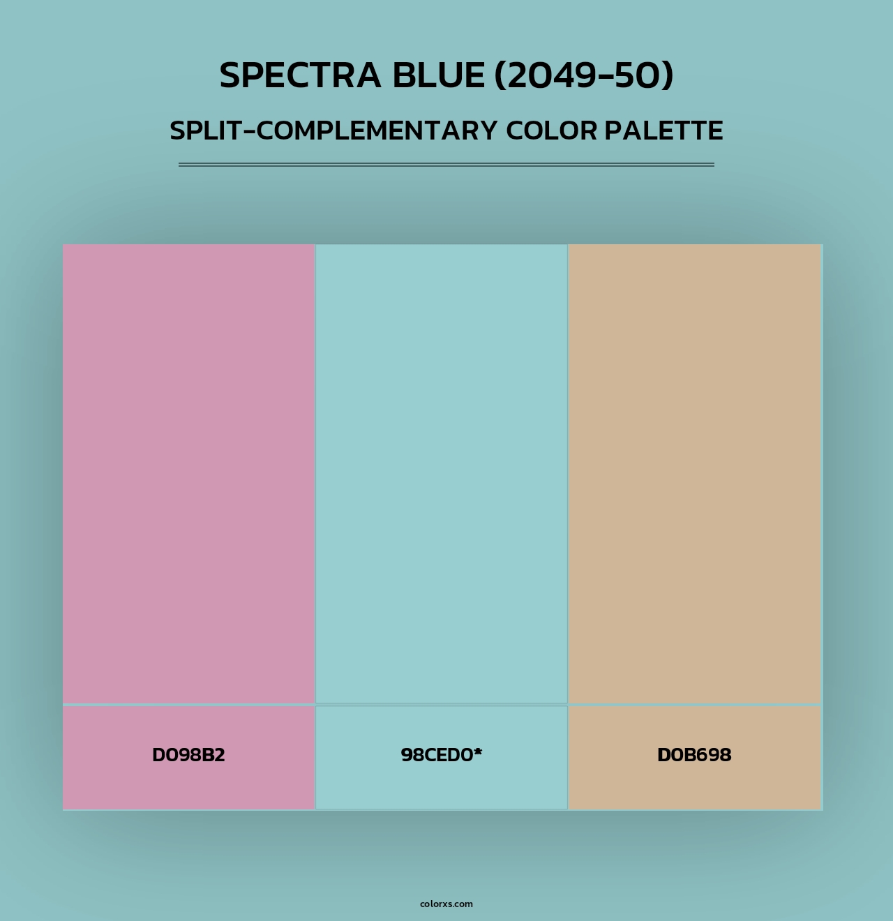 Spectra Blue (2049-50) - Split-Complementary Color Palette
