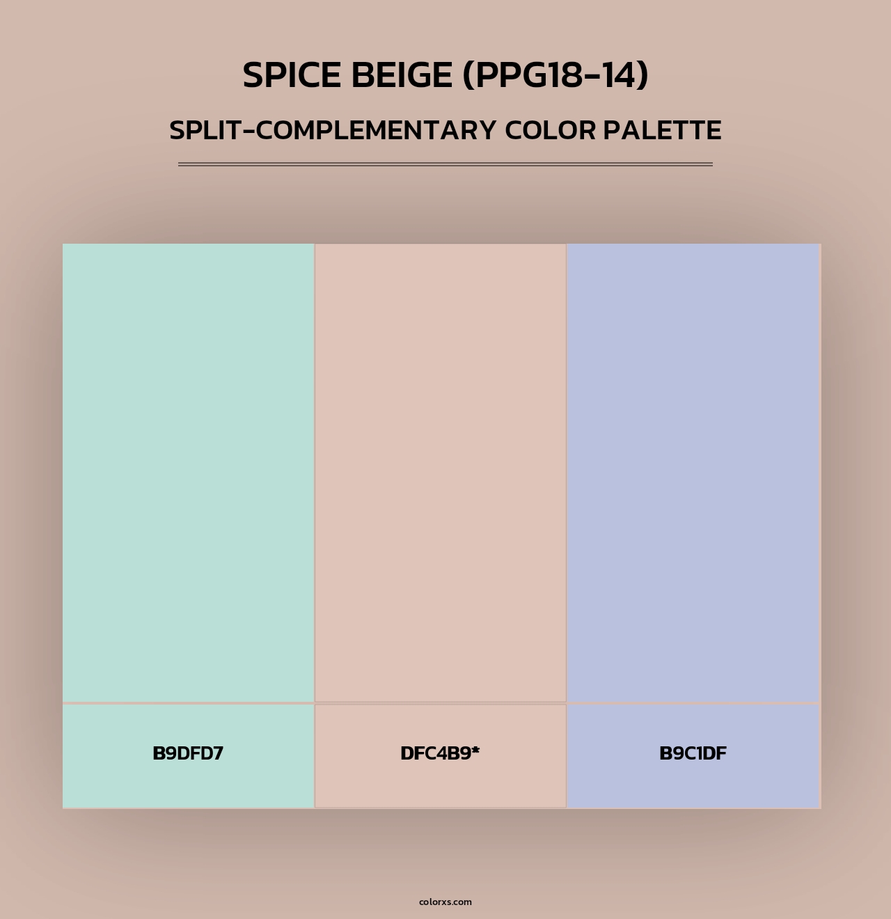 Spice Beige (PPG18-14) - Split-Complementary Color Palette