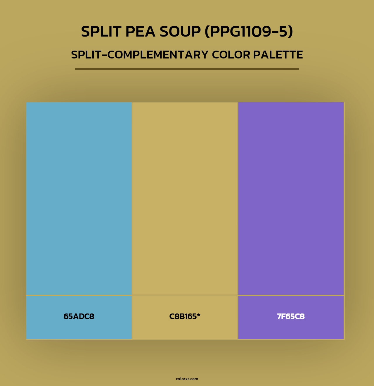 Split Pea Soup (PPG1109-5) - Split-Complementary Color Palette