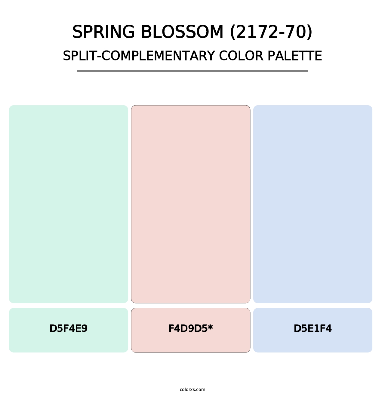 Spring Blossom (2172-70) - Split-Complementary Color Palette