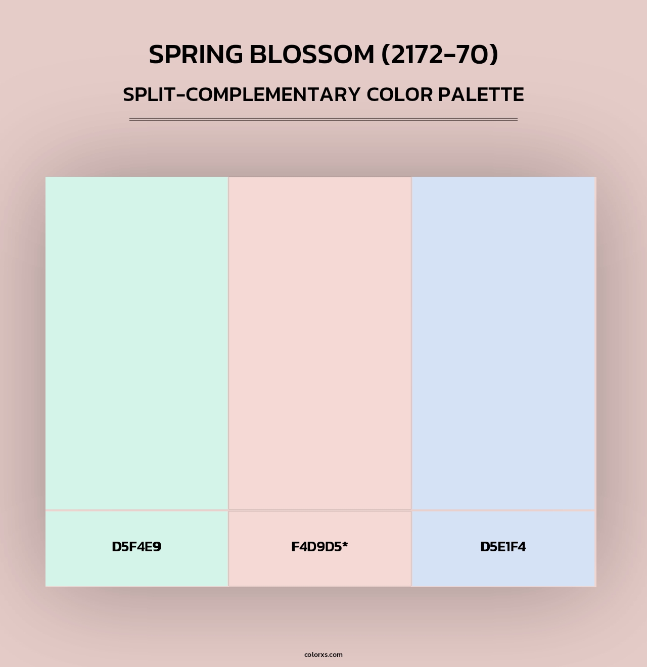Spring Blossom (2172-70) - Split-Complementary Color Palette