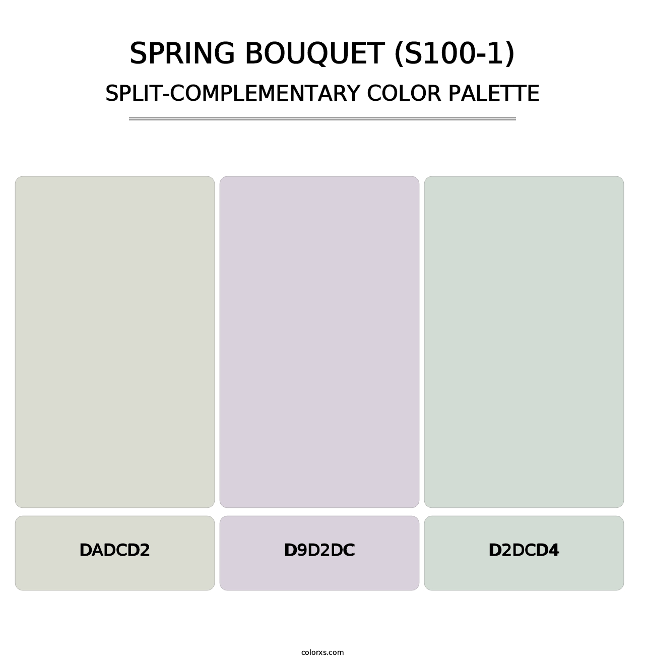 Spring Bouquet (S100-1) - Split-Complementary Color Palette