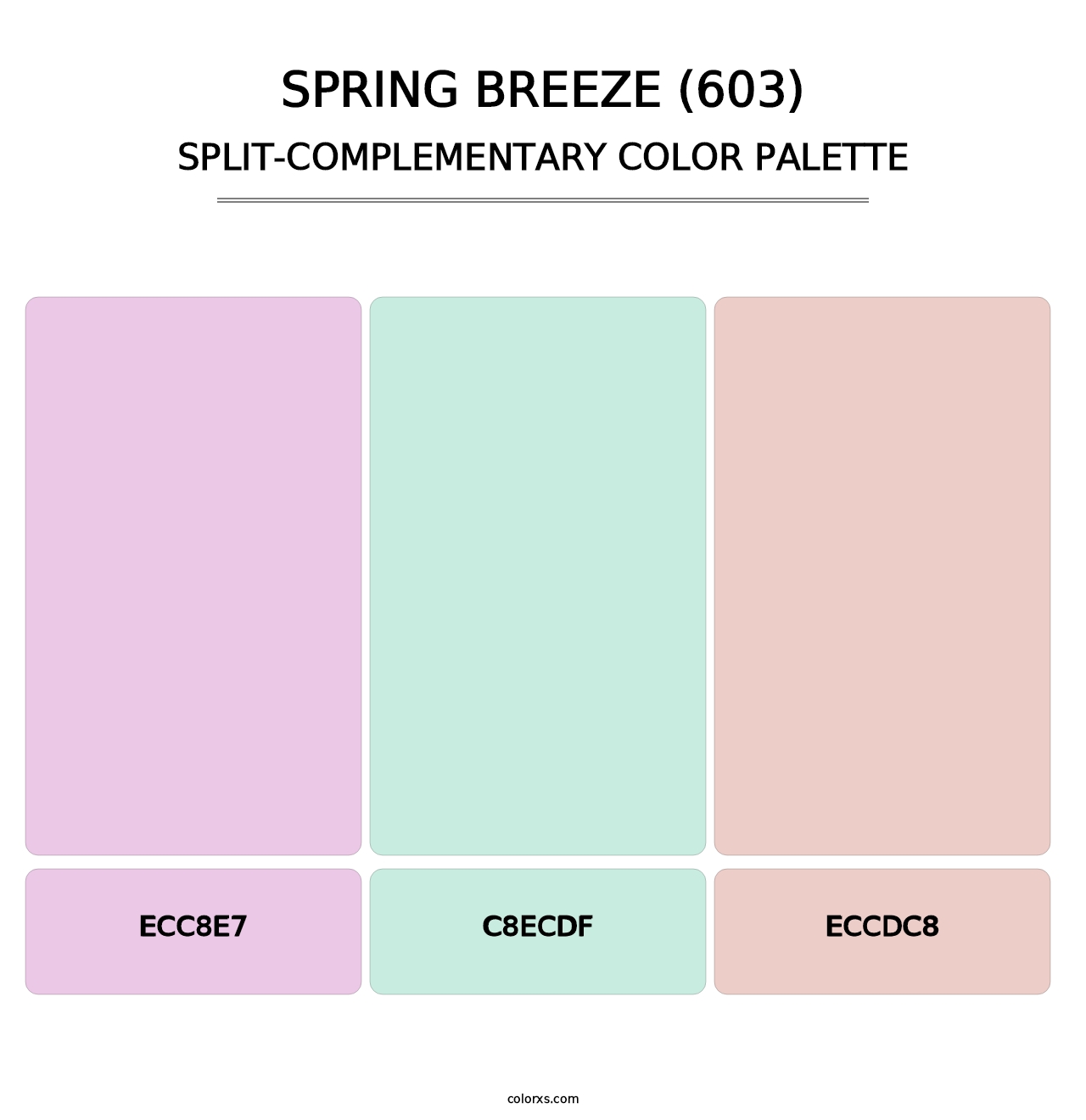Spring Breeze (603) - Split-Complementary Color Palette