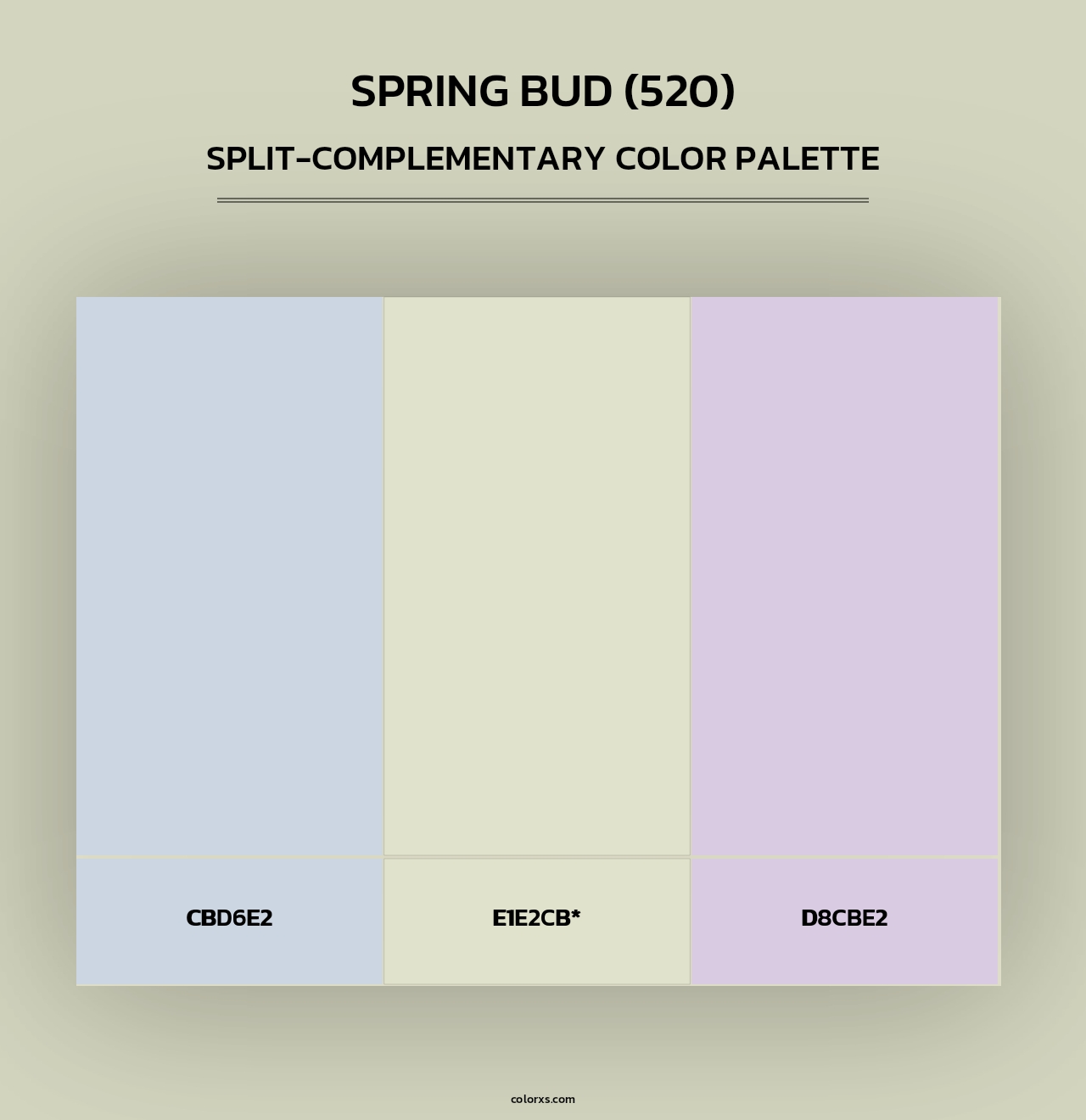 Spring Bud (520) - Split-Complementary Color Palette