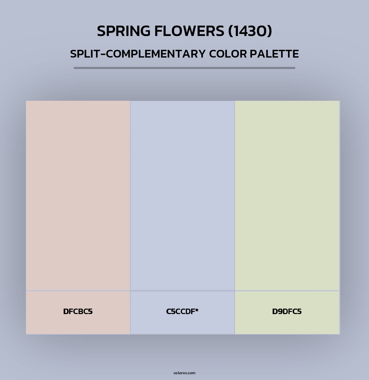 Spring Flowers (1430) - Split-Complementary Color Palette