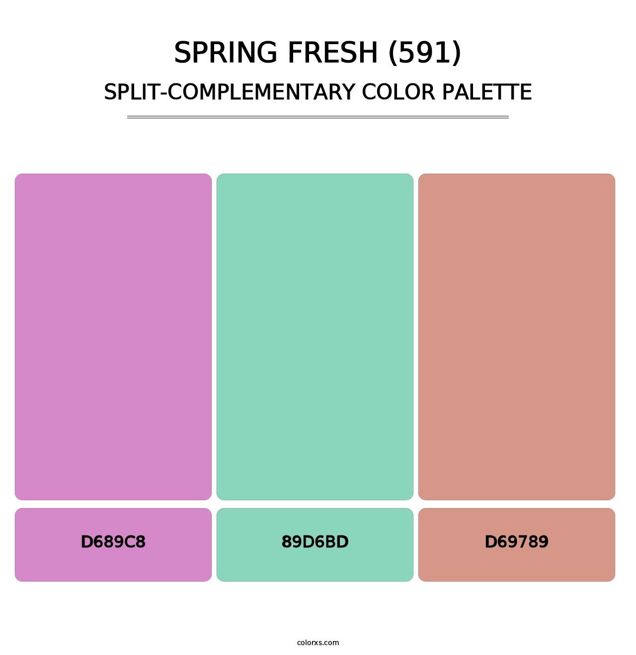 Spring Fresh (591) - Split-Complementary Color Palette