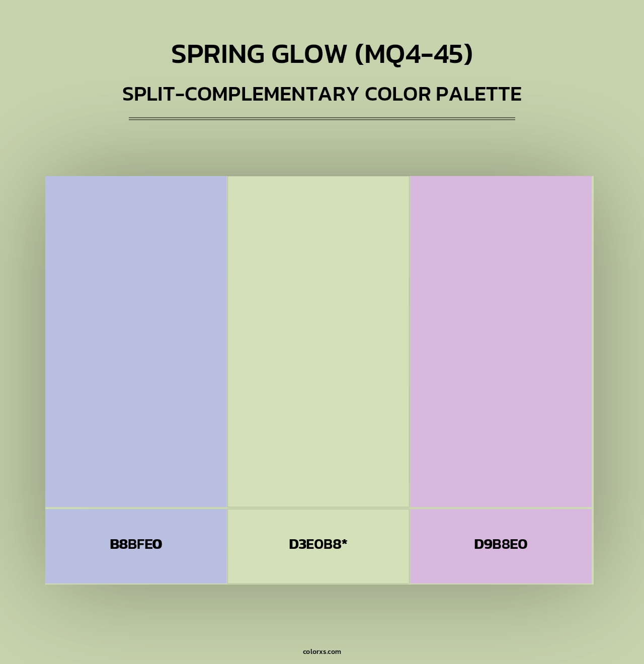 Spring Glow (MQ4-45) - Split-Complementary Color Palette