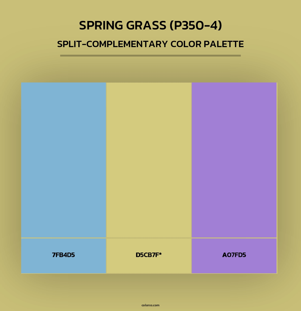 Spring Grass (P350-4) - Split-Complementary Color Palette