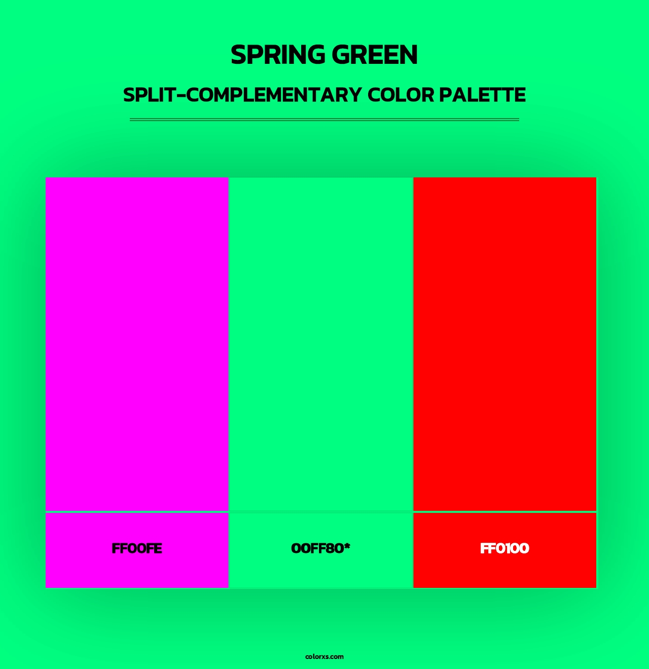 Spring Green - Split-Complementary Color Palette