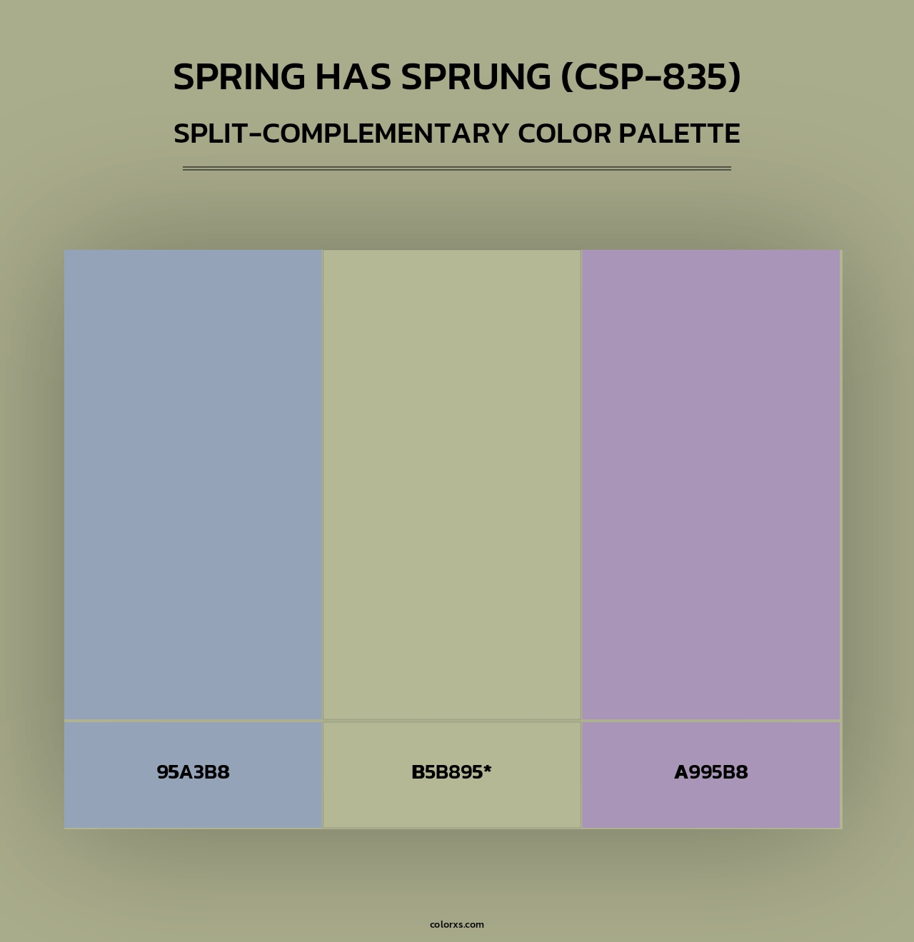 Spring has Sprung (CSP-835) - Split-Complementary Color Palette