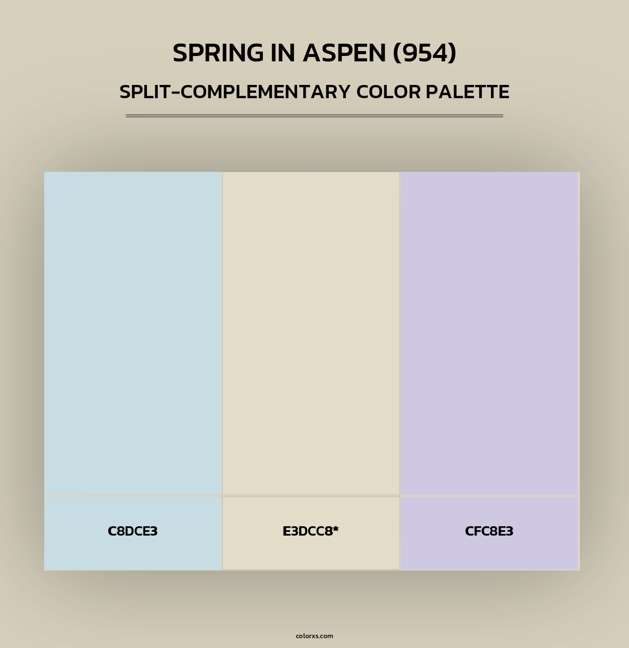 Spring in Aspen (954) - Split-Complementary Color Palette