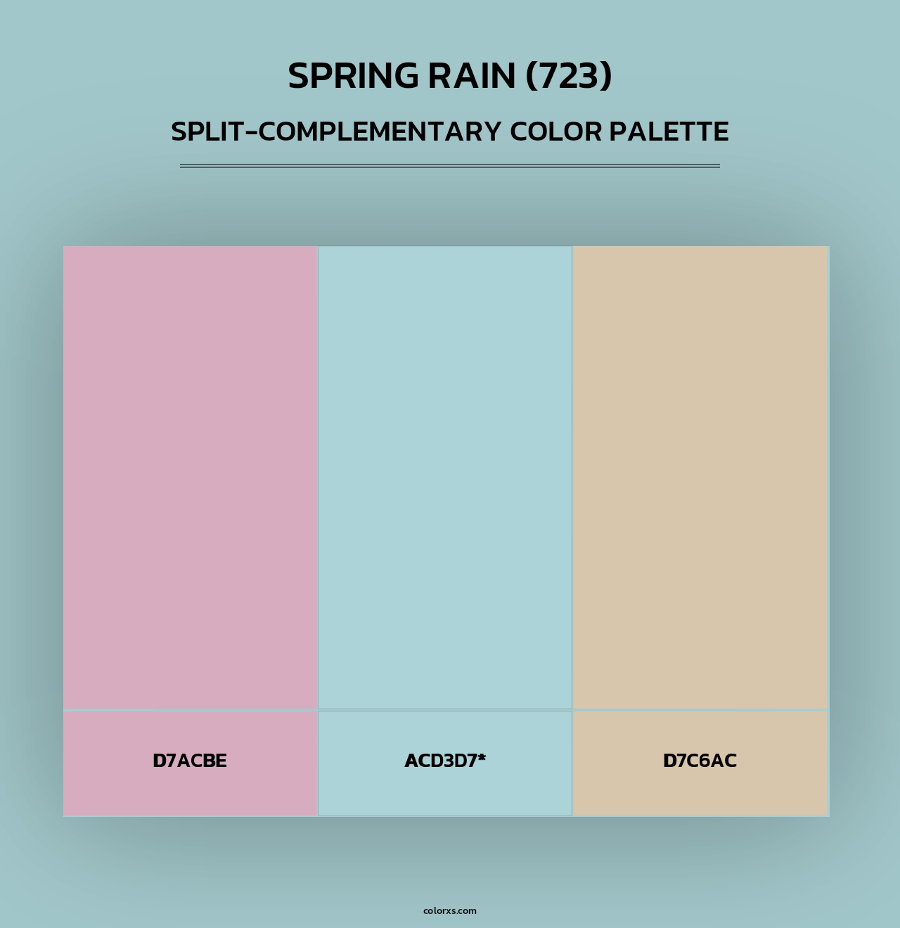 Spring Rain (723) - Split-Complementary Color Palette