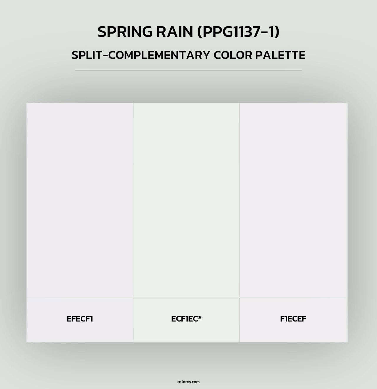 Spring Rain (PPG1137-1) - Split-Complementary Color Palette