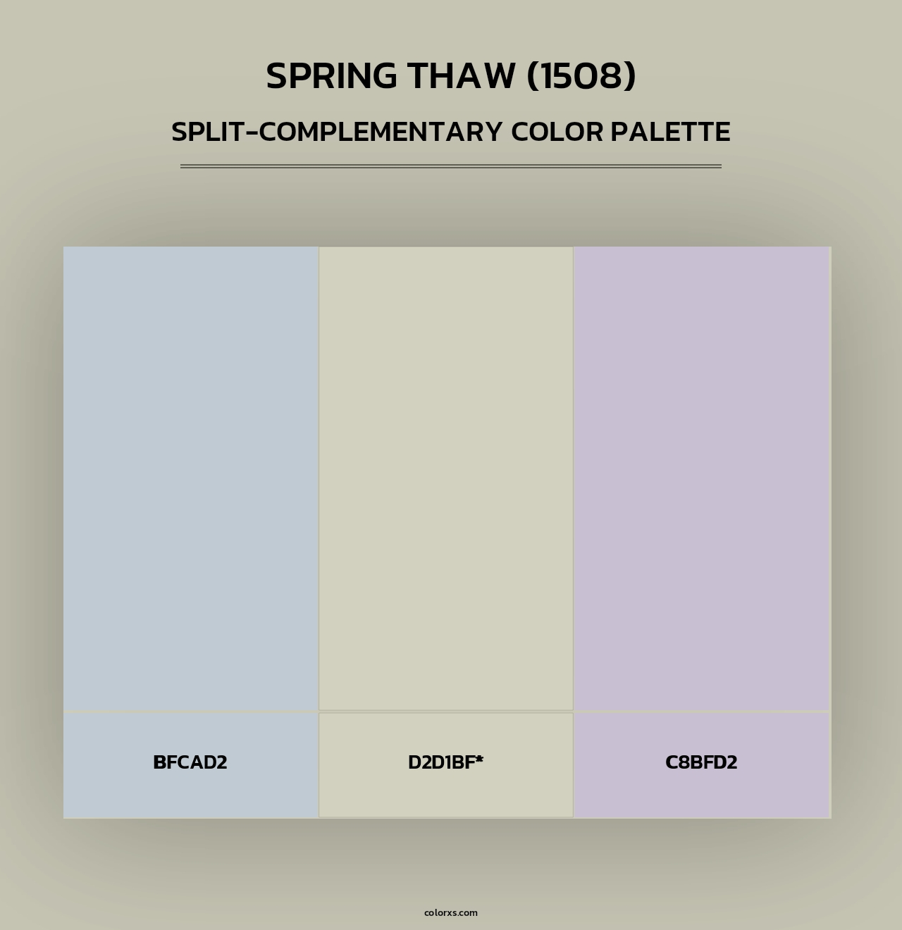 Spring Thaw (1508) - Split-Complementary Color Palette