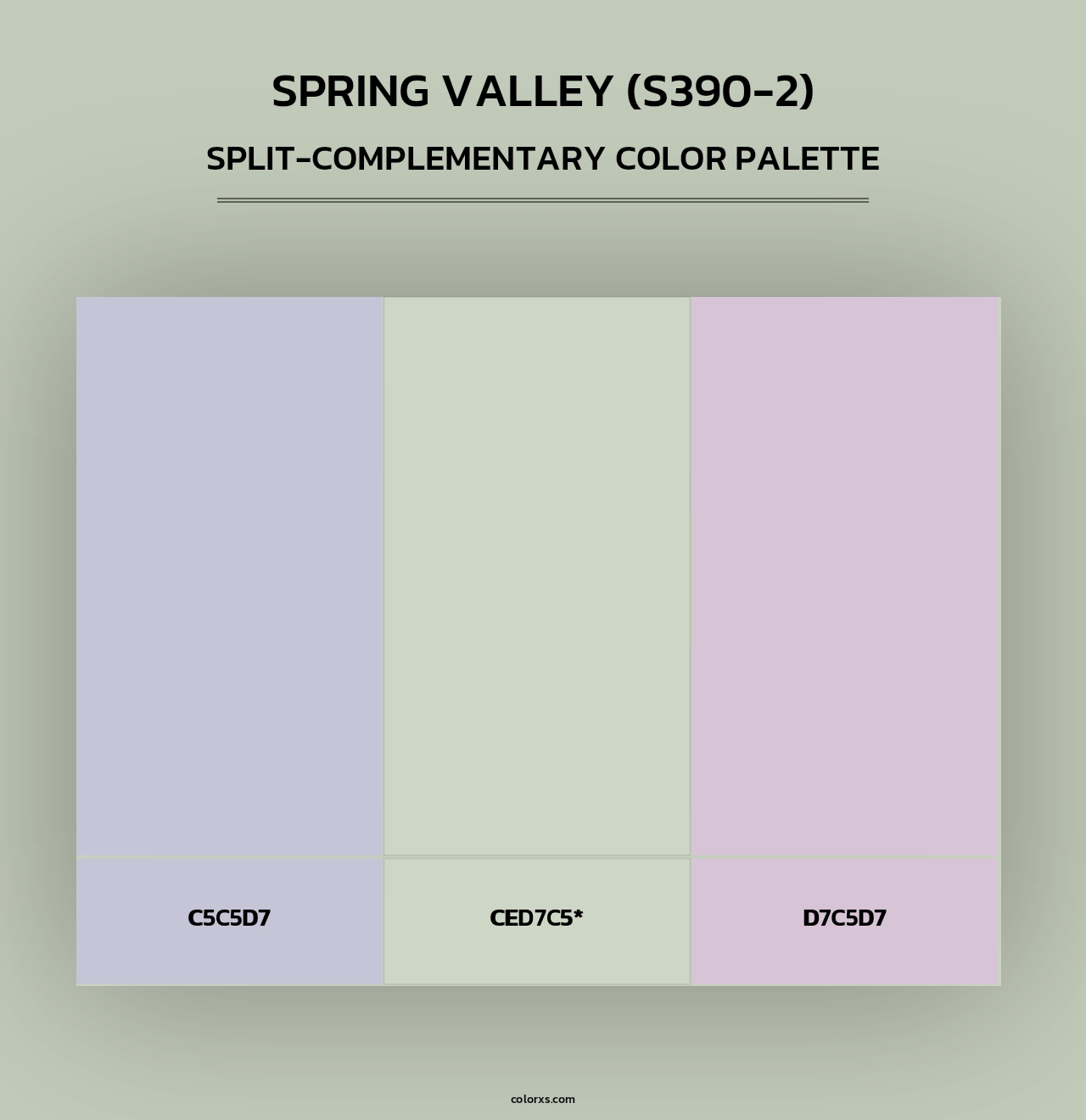 Spring Valley (S390-2) - Split-Complementary Color Palette