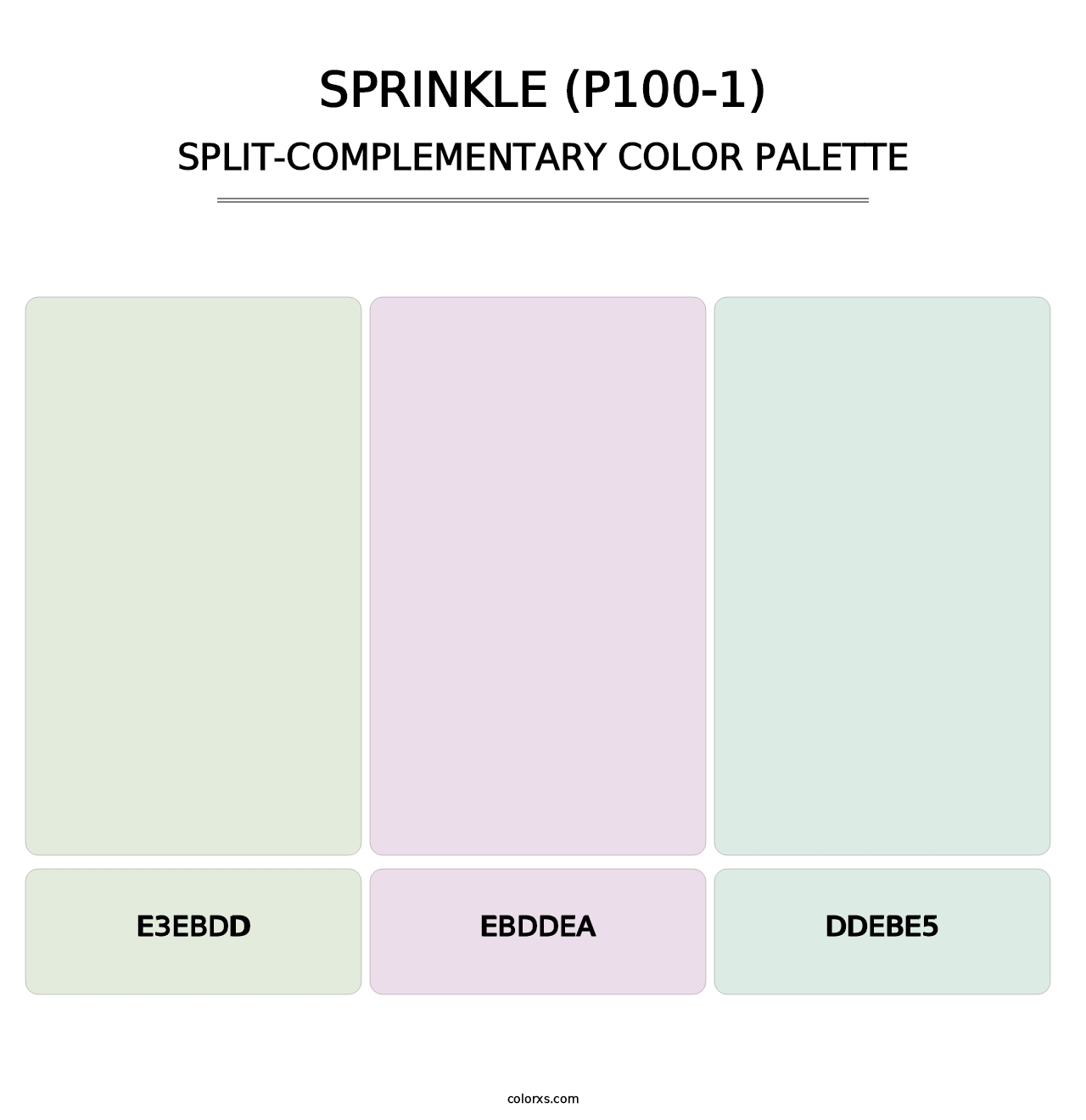 Sprinkle (P100-1) - Split-Complementary Color Palette