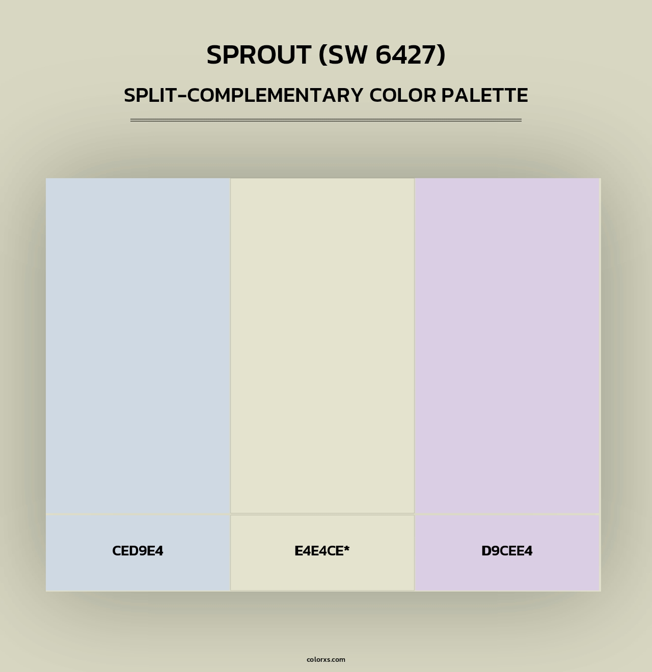 Sprout (SW 6427) - Split-Complementary Color Palette