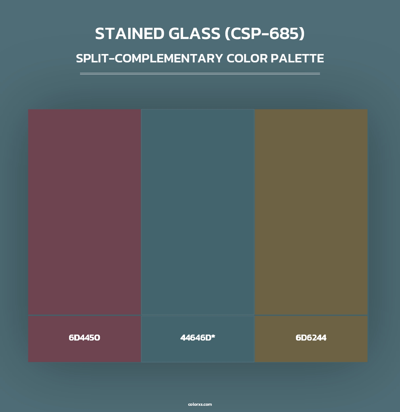 Stained Glass (CSP-685) - Split-Complementary Color Palette