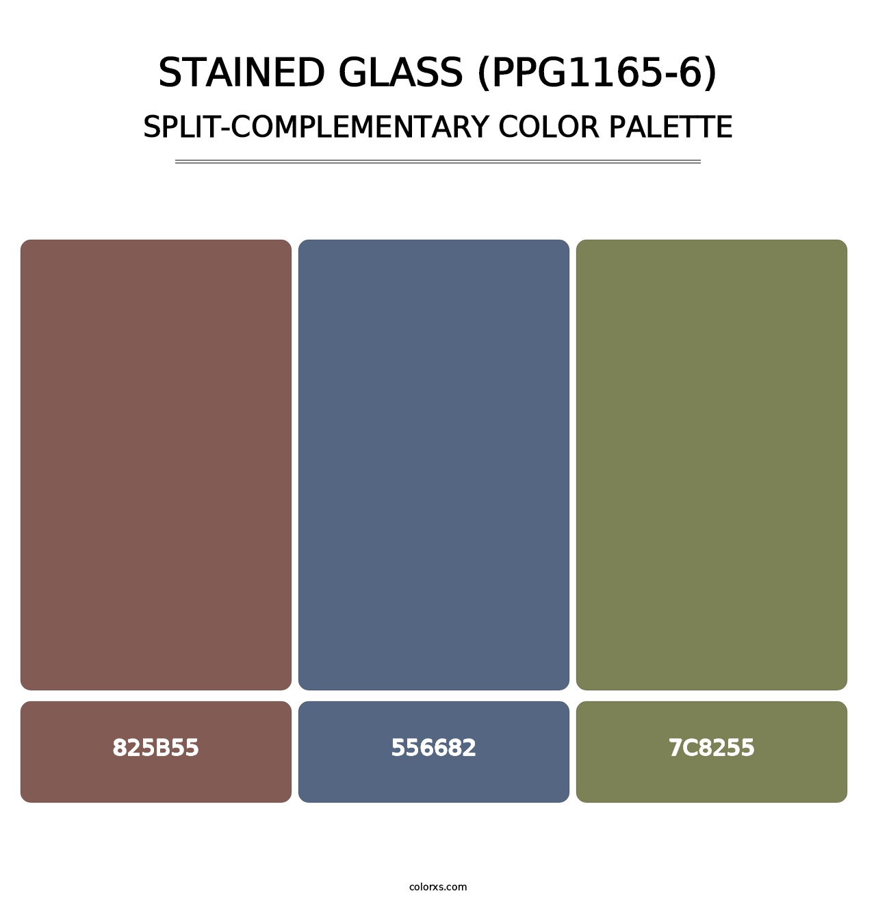 Stained Glass (PPG1165-6) - Split-Complementary Color Palette