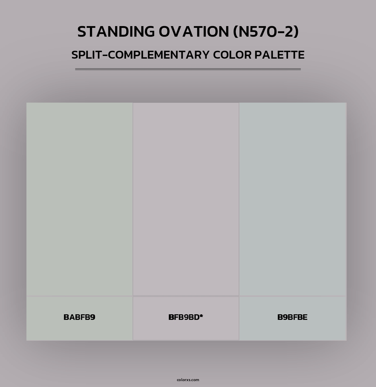 Standing Ovation (N570-2) - Split-Complementary Color Palette