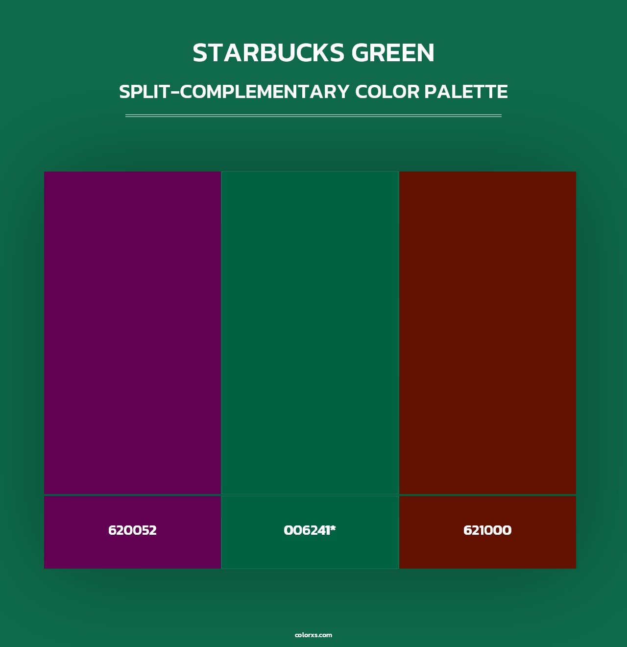 Starbucks Green - Split-Complementary Color Palette