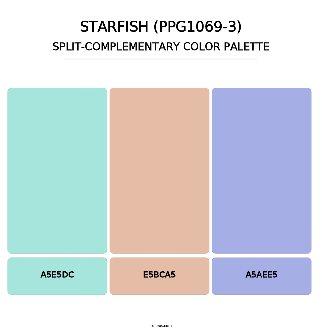 Starfish (PPG1069-3) - Split-Complementary Color Palette