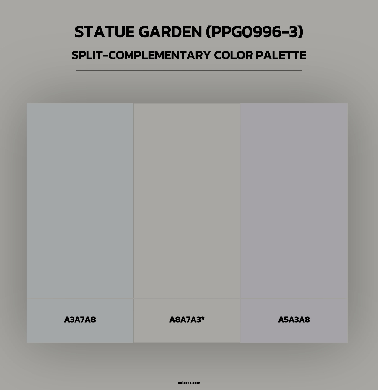 Statue Garden (PPG0996-3) - Split-Complementary Color Palette