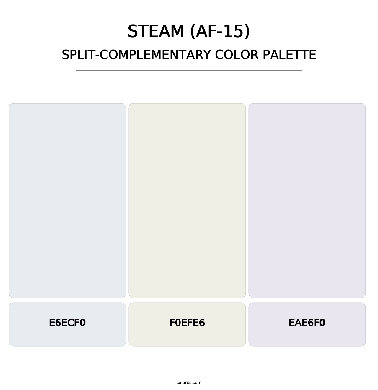 Steam (AF-15) - Split-Complementary Color Palette