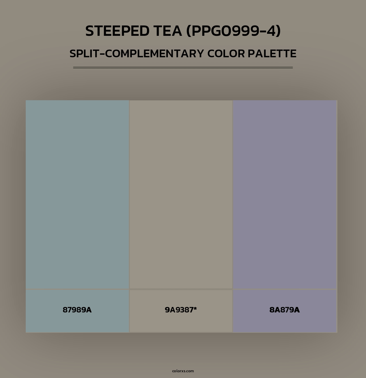 Steeped Tea (PPG0999-4) - Split-Complementary Color Palette
