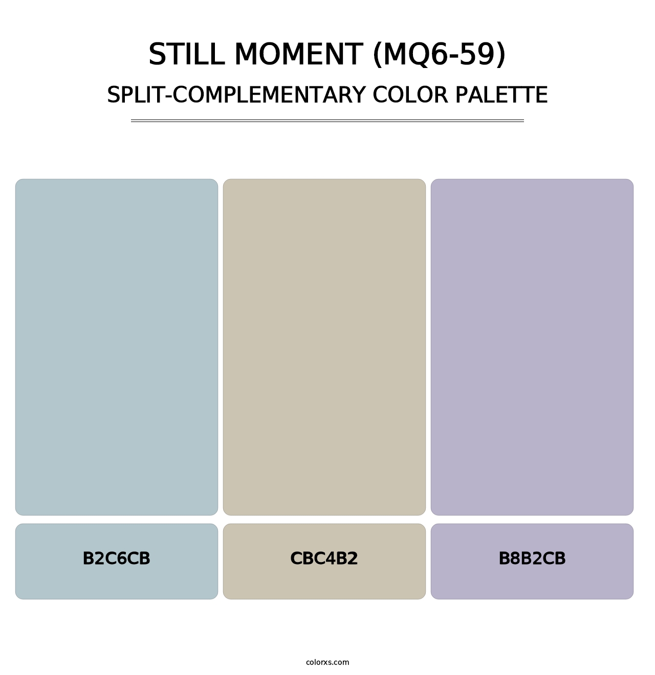 Still Moment (MQ6-59) - Split-Complementary Color Palette