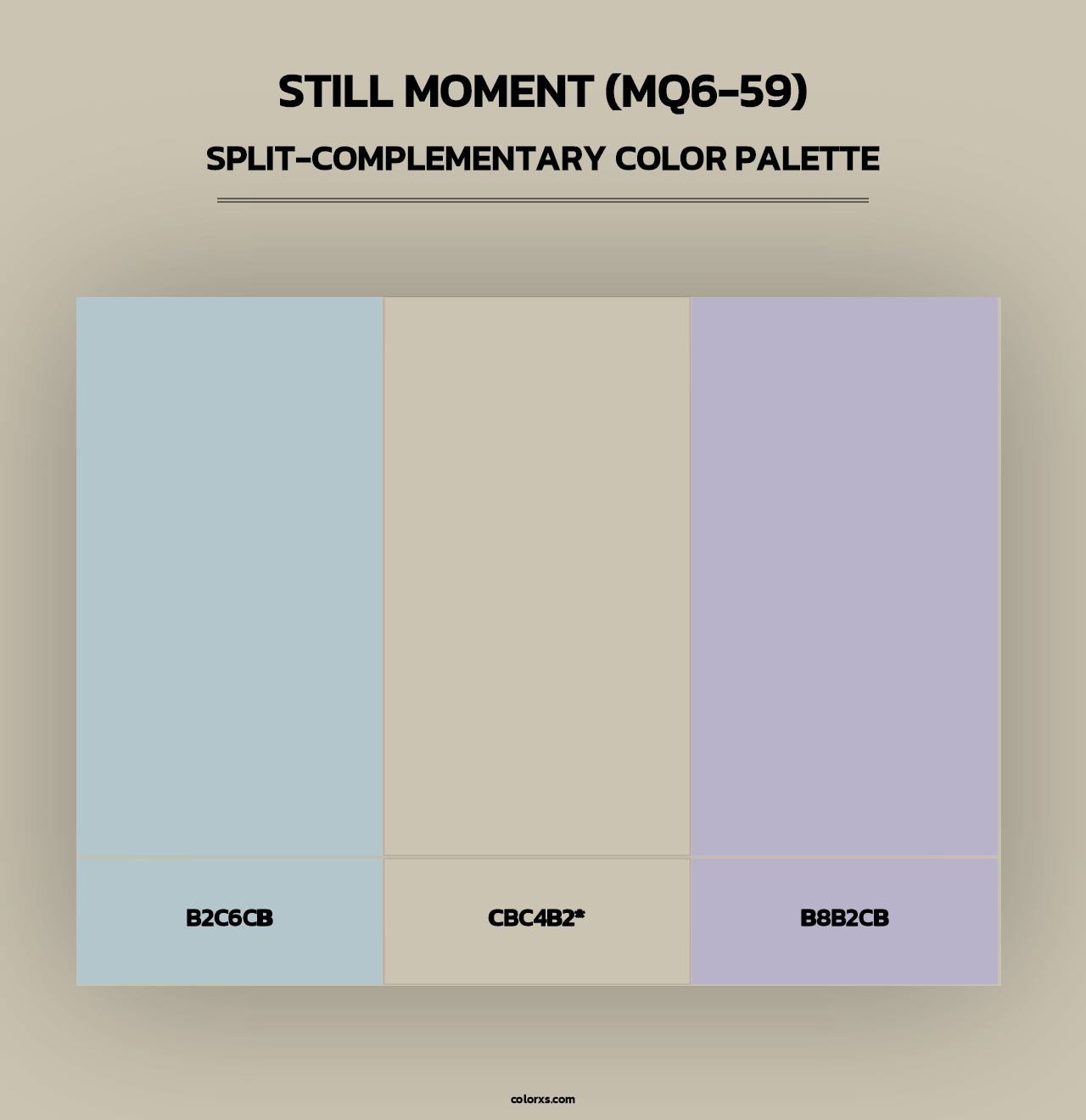 Still Moment (MQ6-59) - Split-Complementary Color Palette