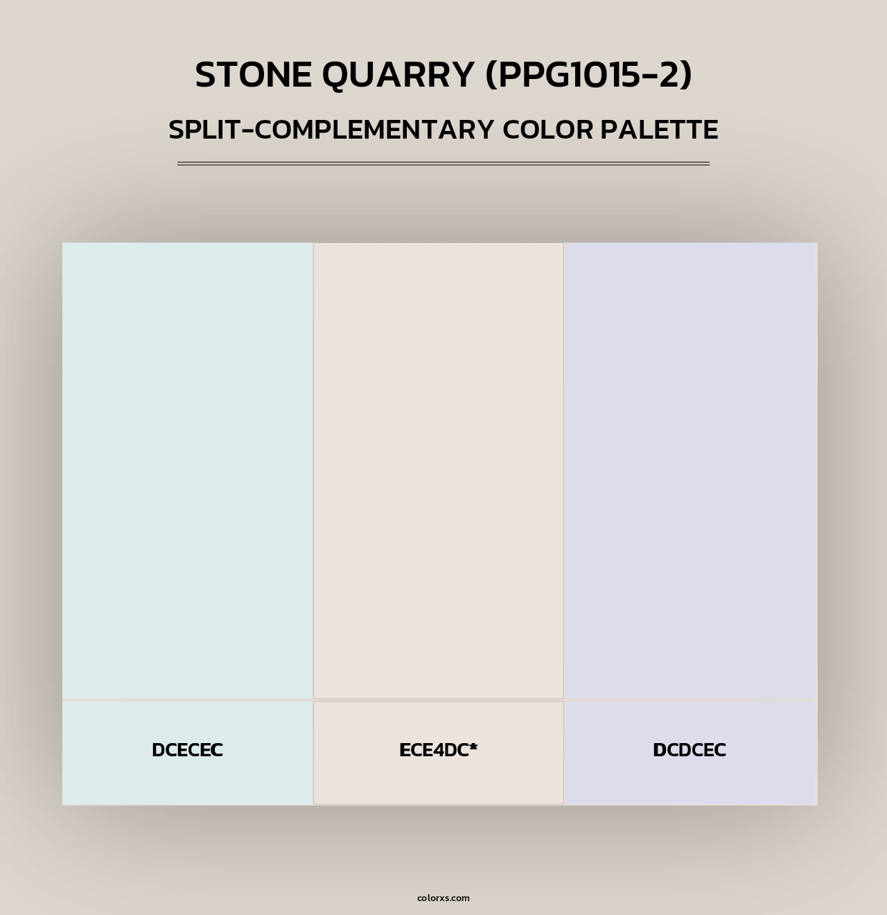 Stone Quarry (PPG1015-2) - Split-Complementary Color Palette