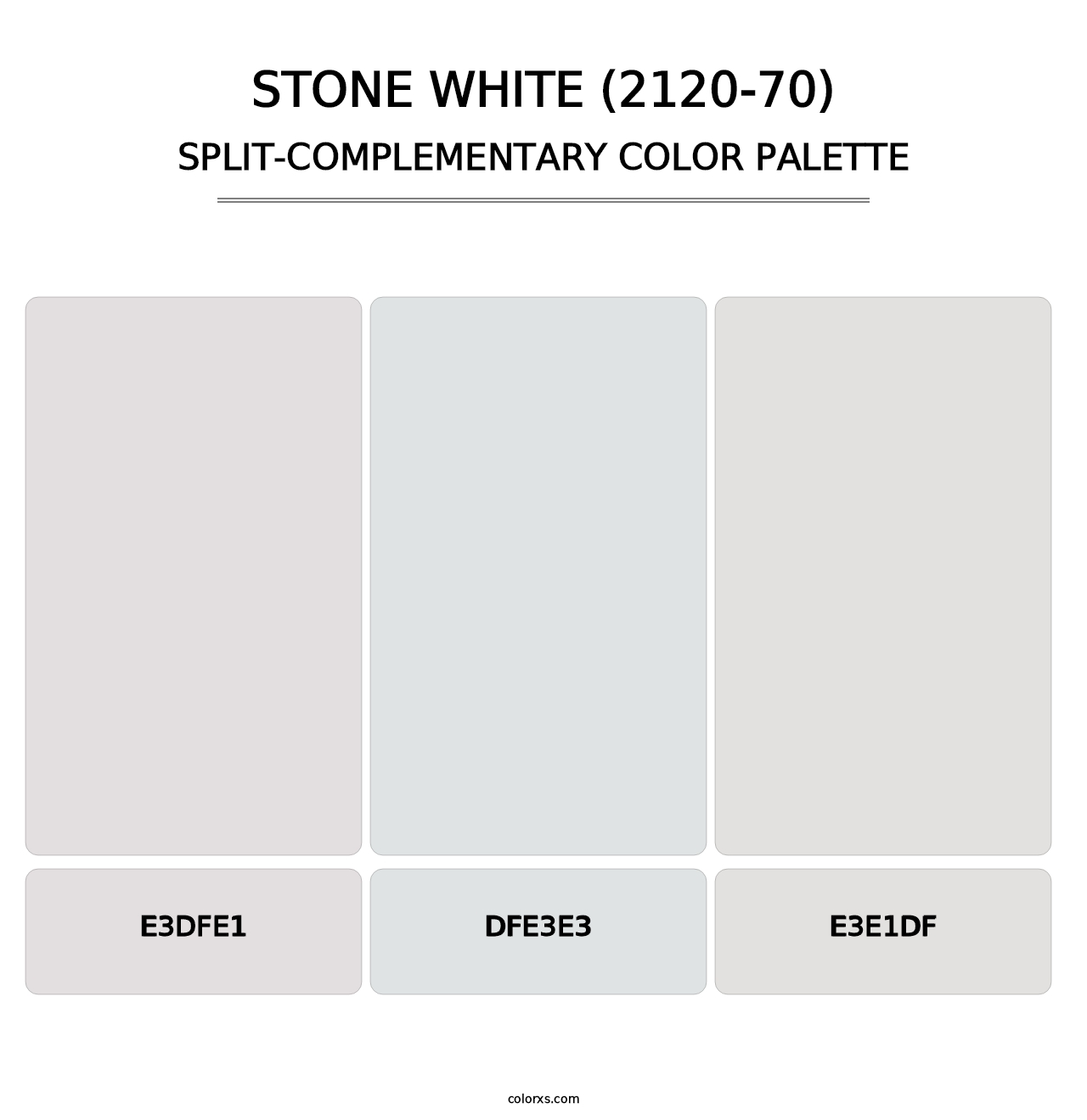 Stone White (2120-70) - Split-Complementary Color Palette