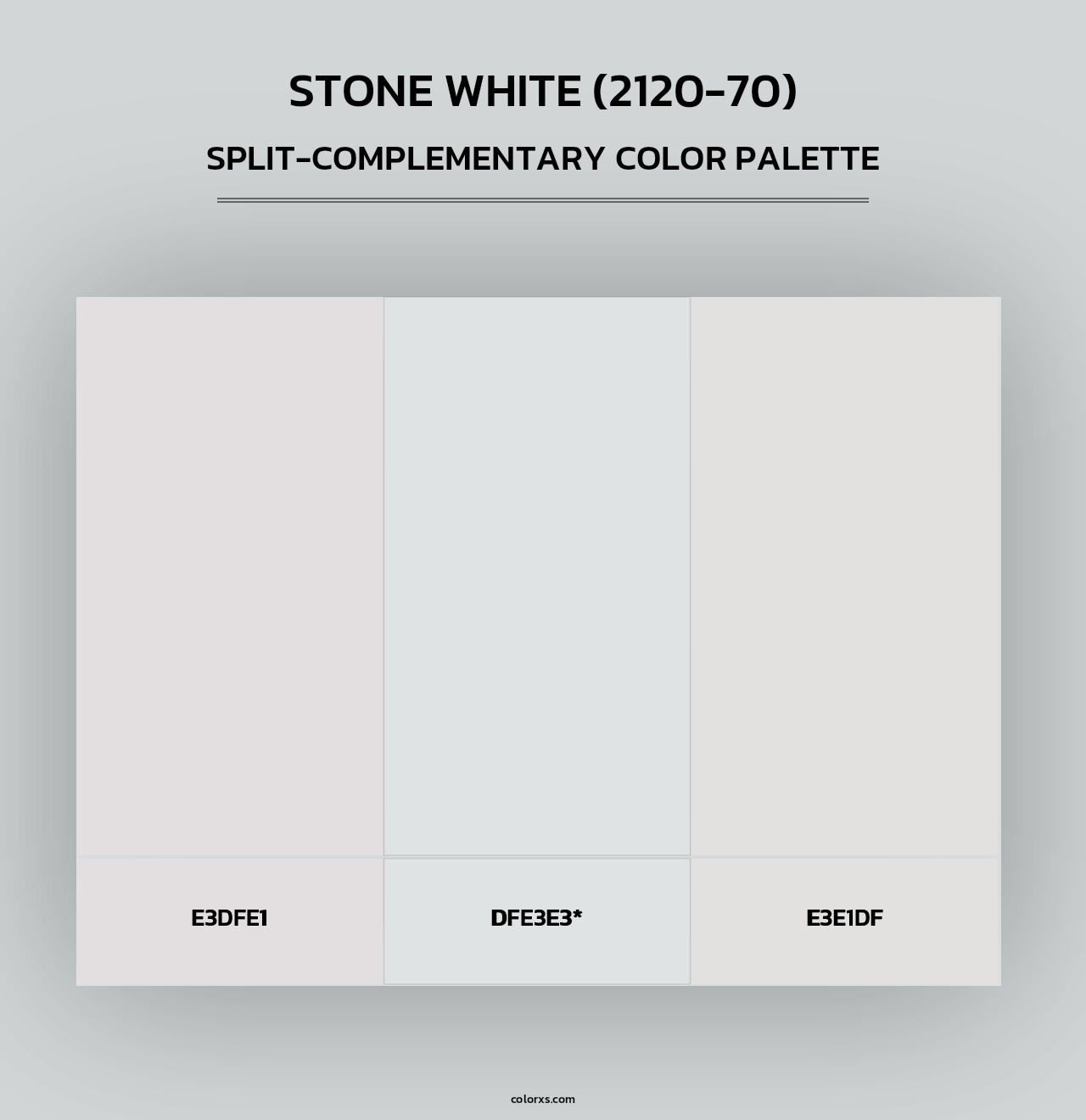 Stone White (2120-70) - Split-Complementary Color Palette