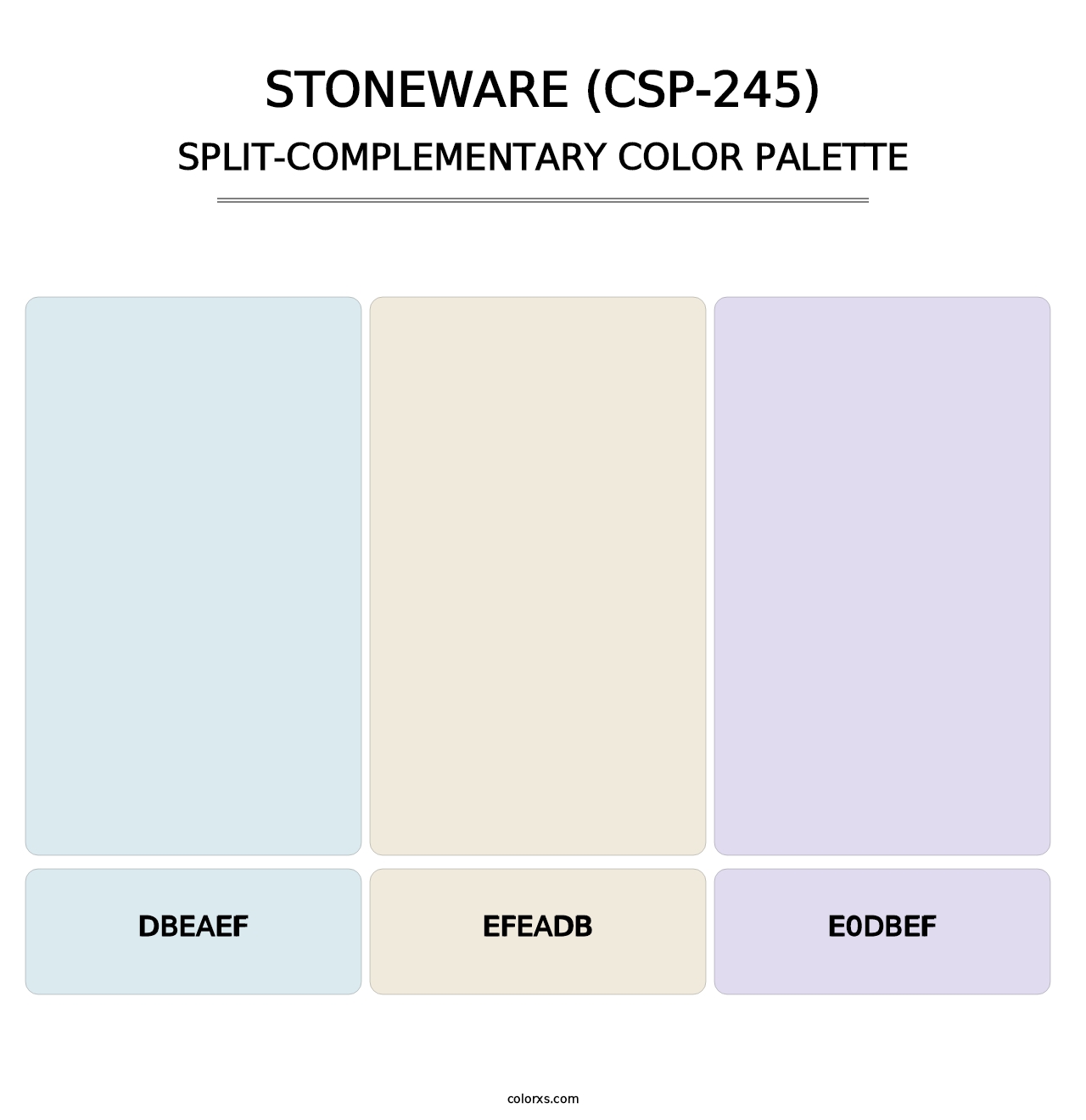 Stoneware (CSP-245) - Split-Complementary Color Palette