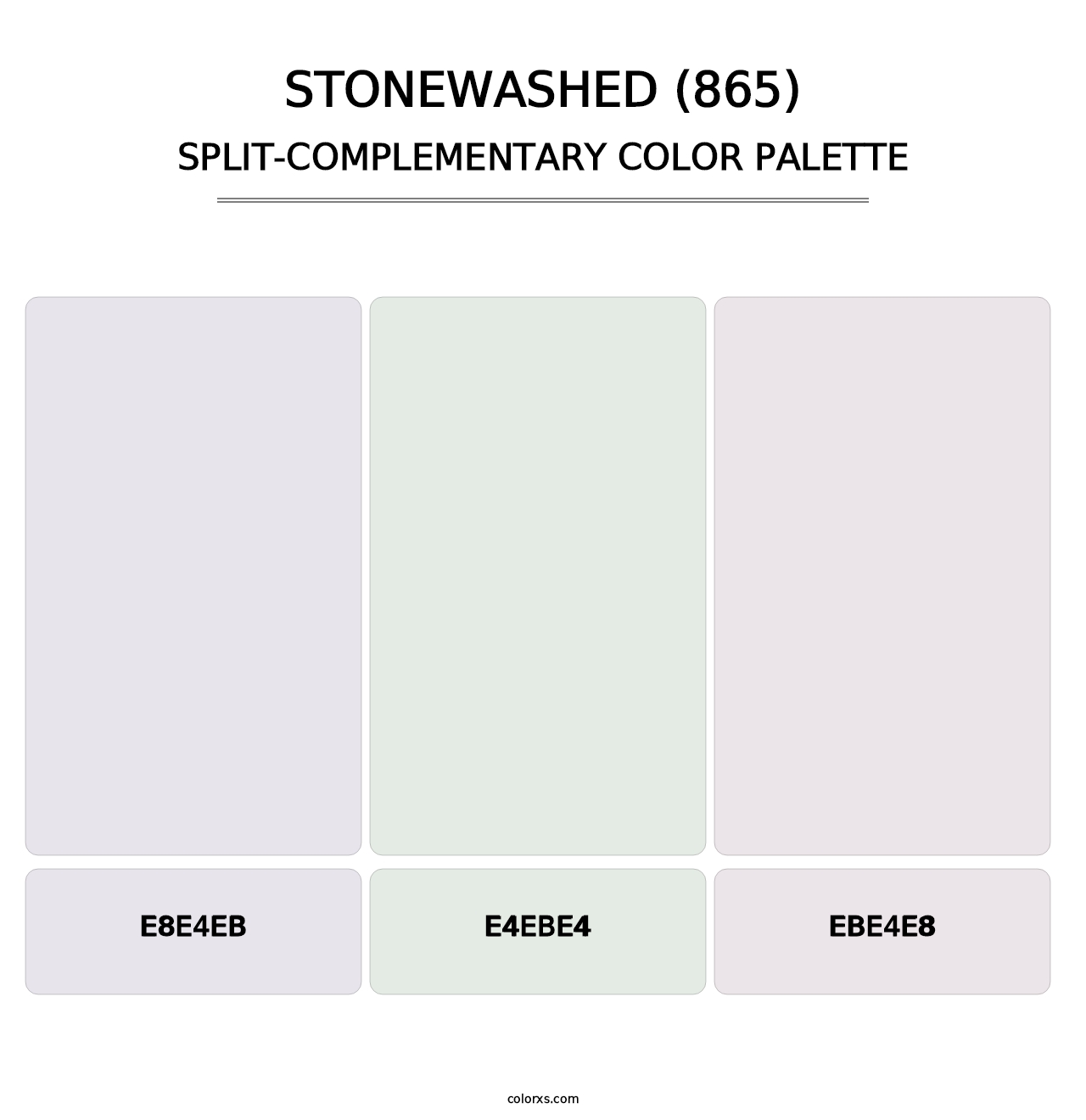 Stonewashed (865) - Split-Complementary Color Palette