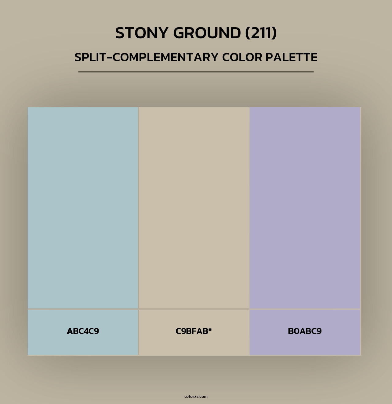 Stony Ground (211) - Split-Complementary Color Palette