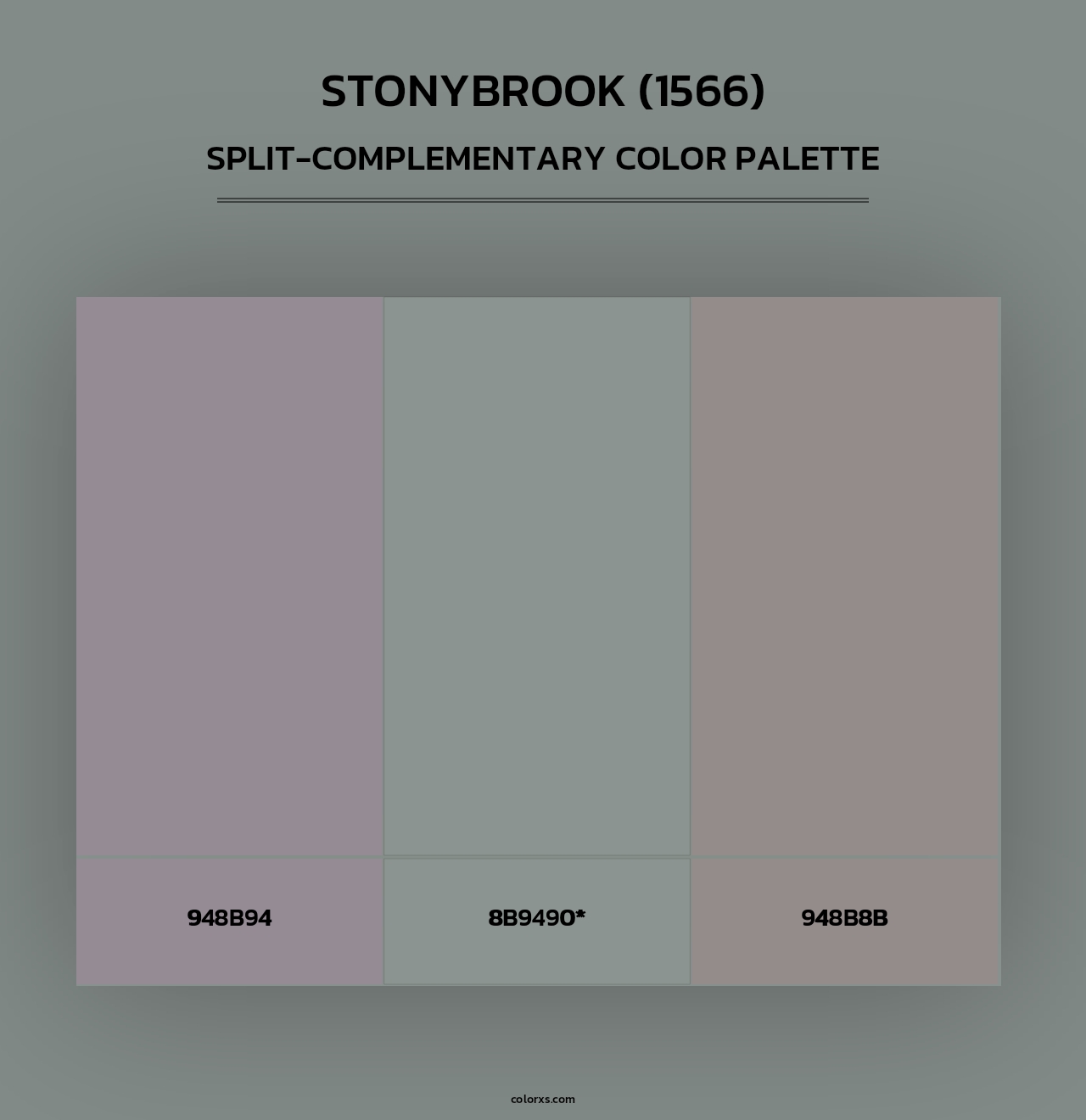Stonybrook (1566) - Split-Complementary Color Palette