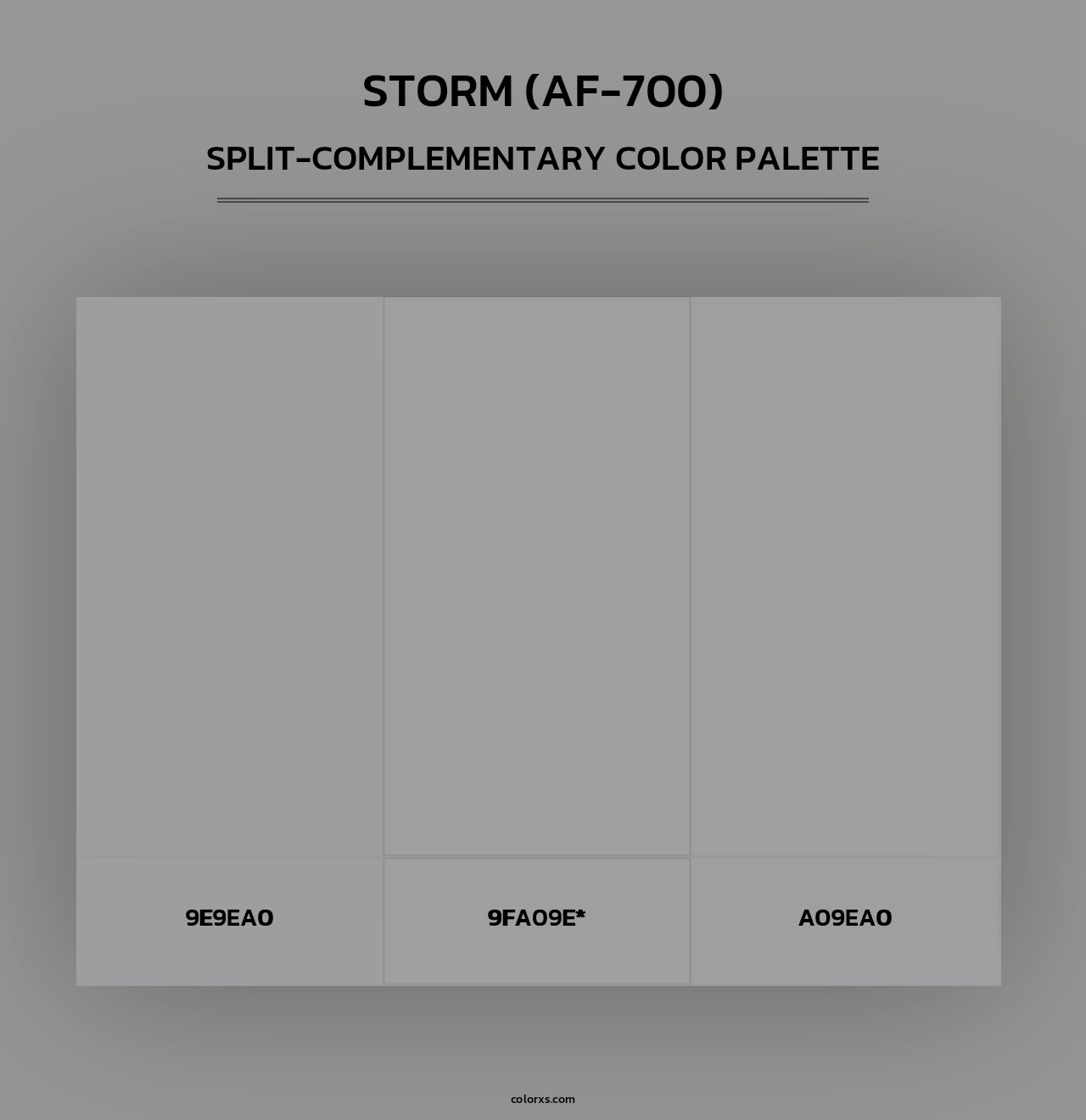 Storm (AF-700) - Split-Complementary Color Palette
