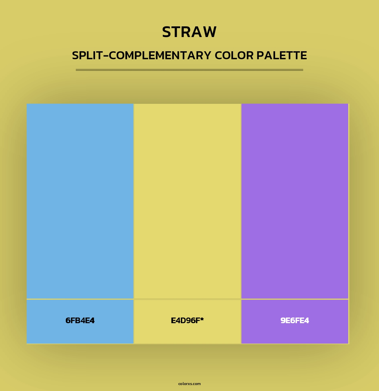 Straw - Split-Complementary Color Palette