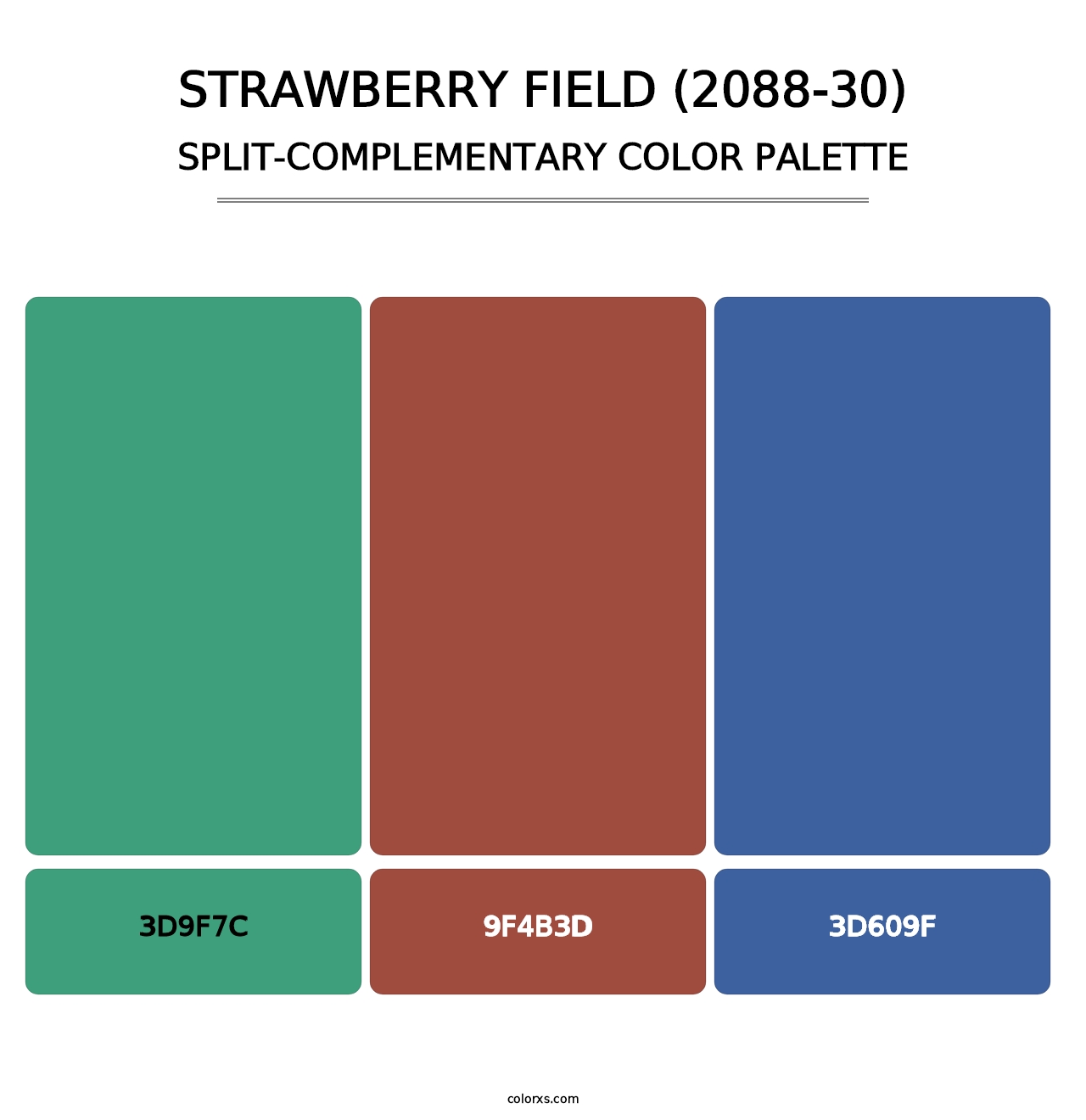 Strawberry Field (2088-30) - Split-Complementary Color Palette