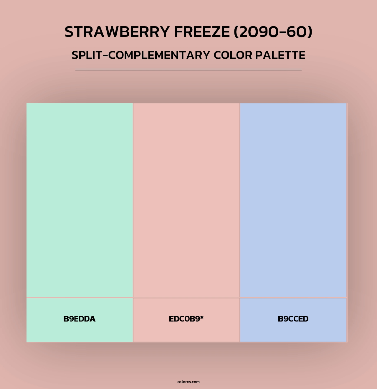 Strawberry Freeze (2090-60) - Split-Complementary Color Palette