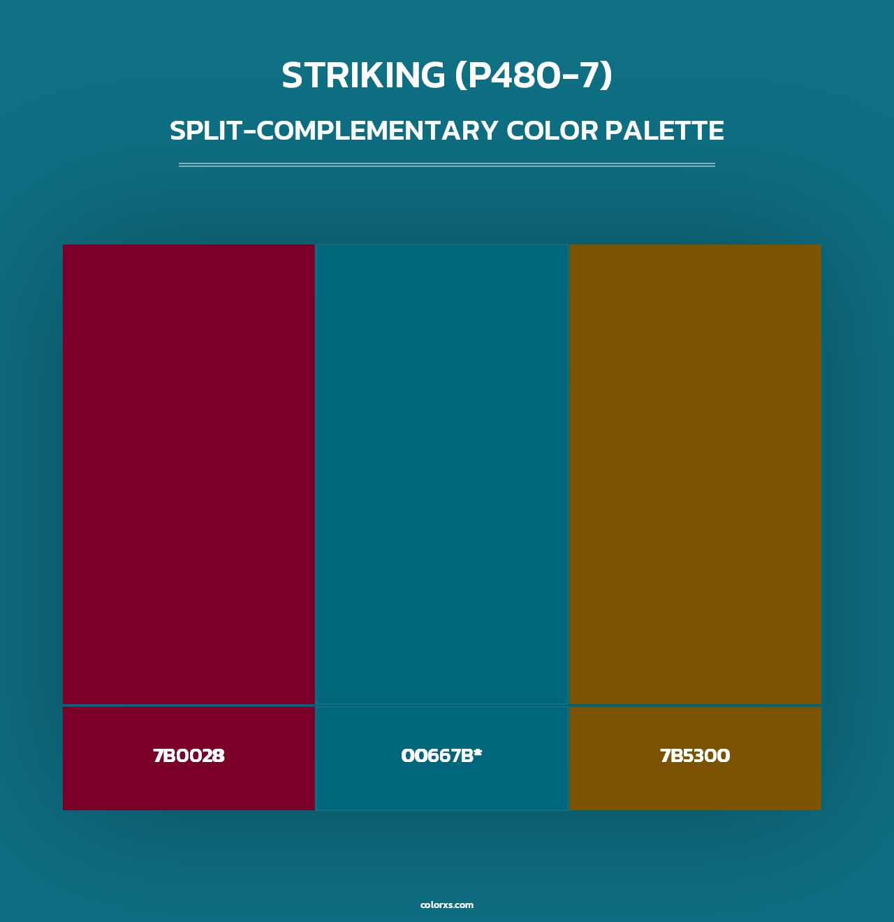 Striking (P480-7) - Split-Complementary Color Palette