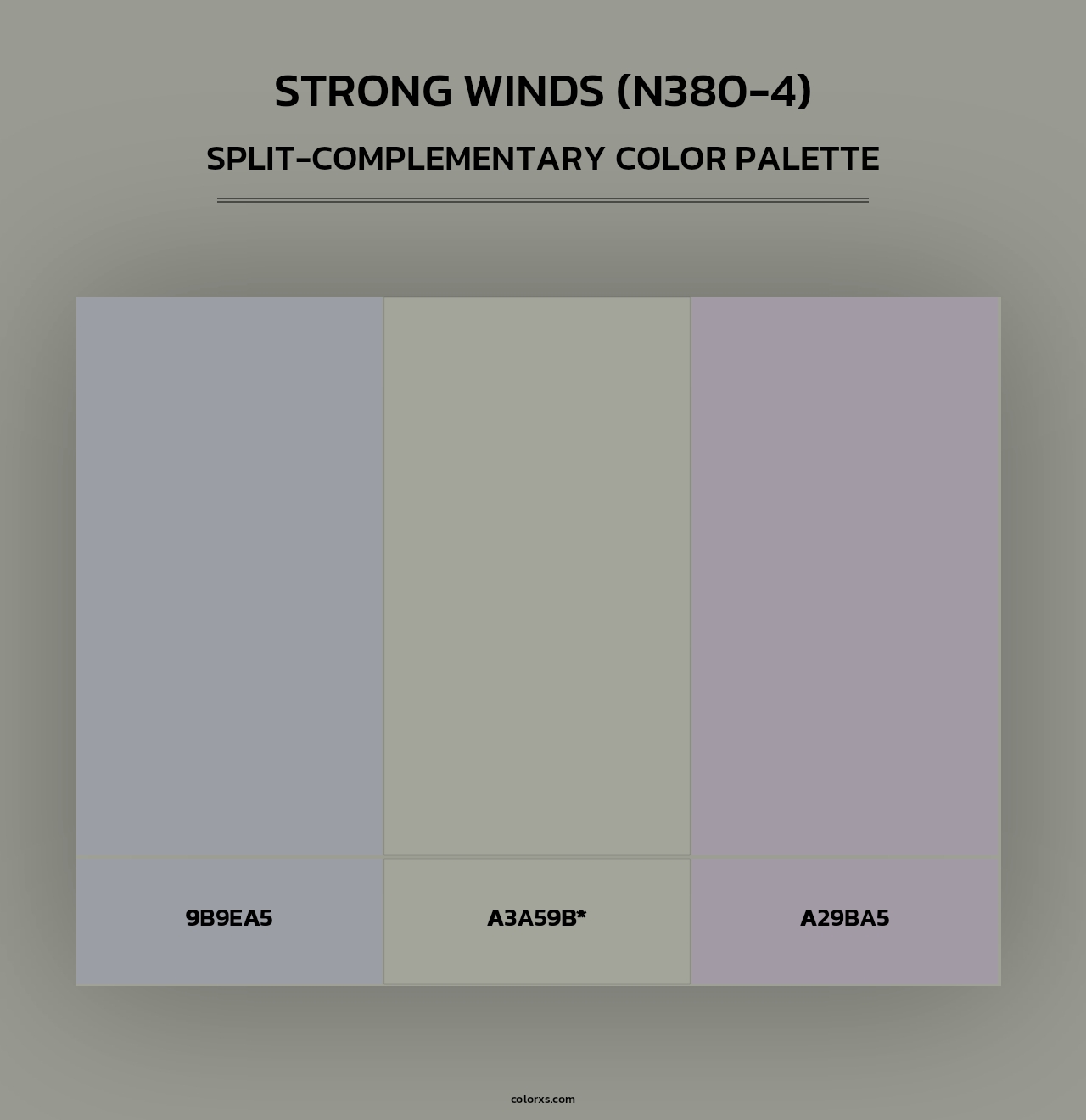 Strong Winds (N380-4) - Split-Complementary Color Palette