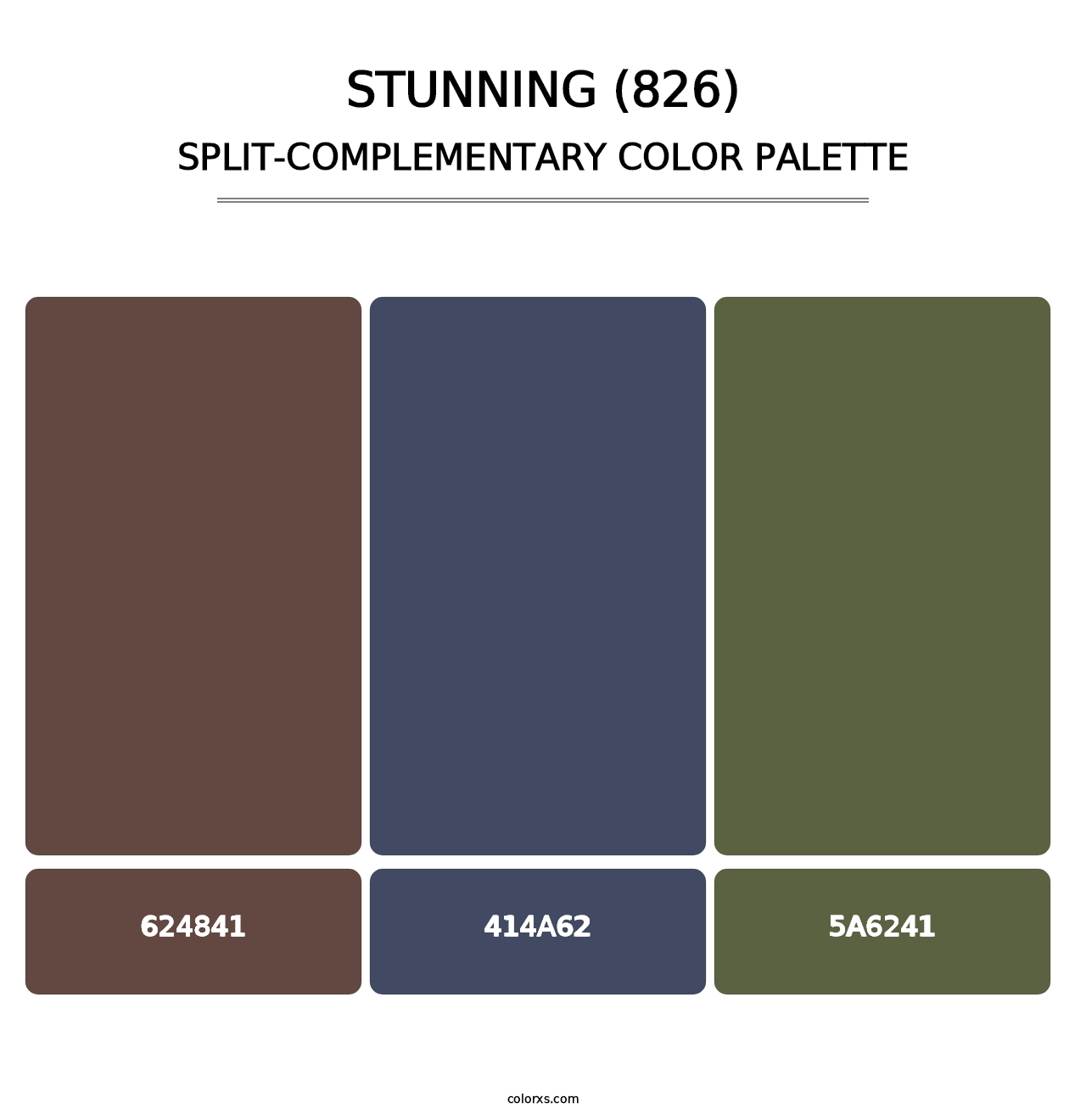 Stunning (826) - Split-Complementary Color Palette