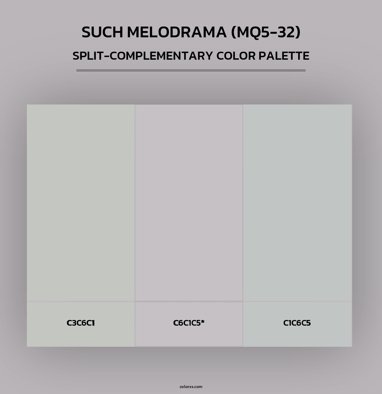 Such Melodrama (MQ5-32) - Split-Complementary Color Palette