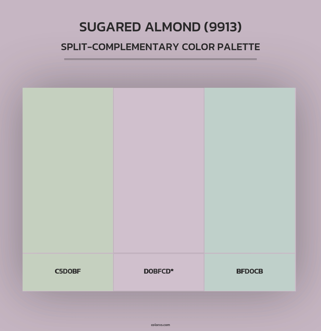 Sugared Almond (9913) - Split-Complementary Color Palette