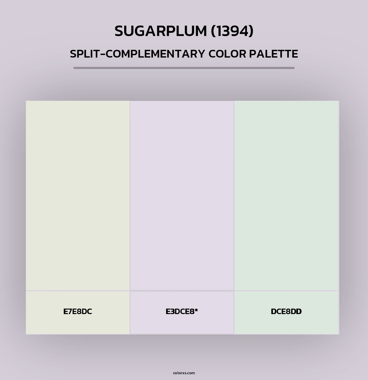 Sugarplum (1394) - Split-Complementary Color Palette