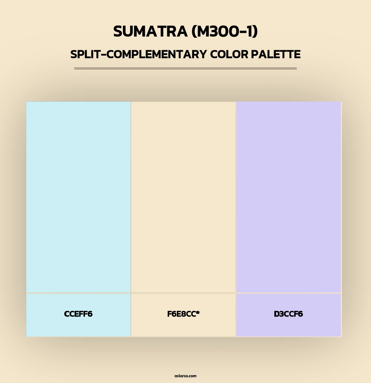Sumatra (M300-1) - Split-Complementary Color Palette